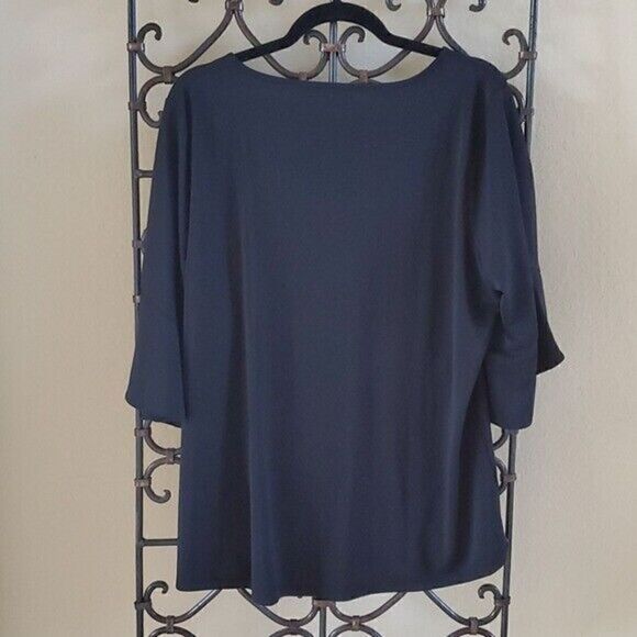 TALBOT'S Black Top - Size 1X - Picture 2 of 7